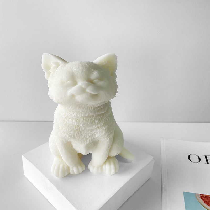 Craft Heartwarming Candles with Large Sitting Cat and Puppy Mould | Buy Now! Candles Moulds