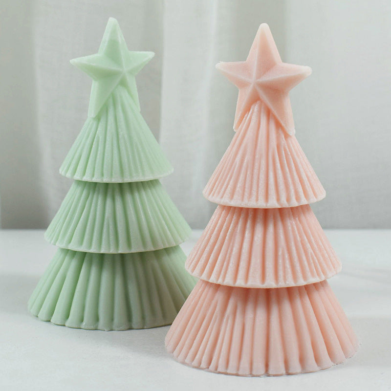 Craft Magic with Origami: 5-Point Star Christmas Tree Candle Mould Candles Moulds