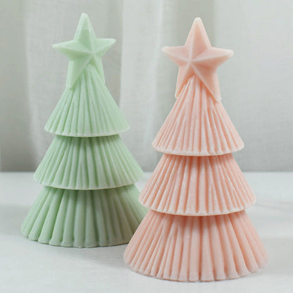 Craft Magic with Origami: 5-Point Star Christmas Tree Candle Mould Candles Moulds