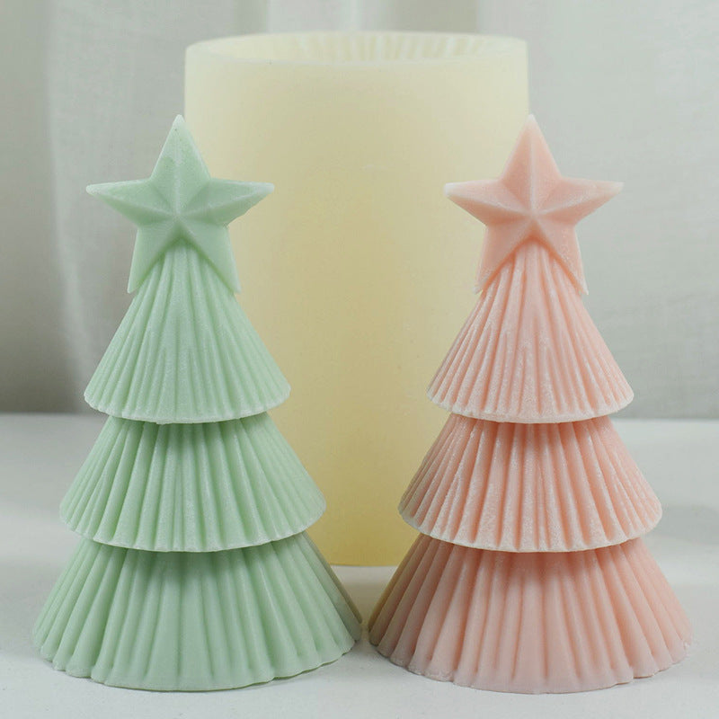 Craft Magic with Origami: 5-Point Star Christmas Tree Candle Mould Candles Moulds