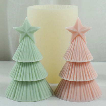 Craft Magic with Origami: 5-Point Star Christmas Tree Candle Mould Candles Moulds
