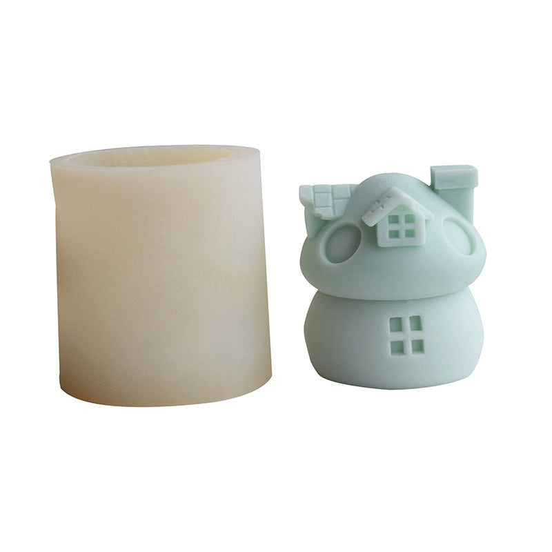 Craft Magical Moments with Adorable Mushroom House Candle Moulds - Gift Enchantment! Candles Moulds