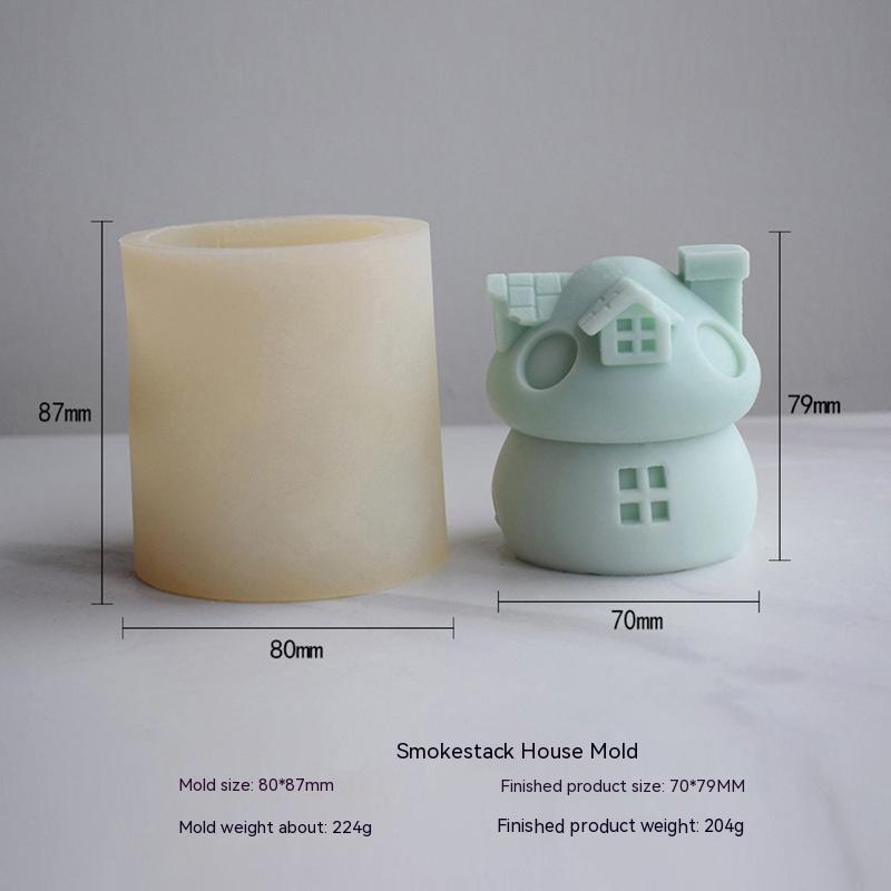 Craft Magical Moments with Adorable Mushroom House Candle Moulds - Gift Enchantment! Candles Moulds