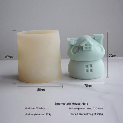 Craft Magical Moments with Adorable Mushroom House Candle Moulds - Gift Enchantment! Candles Moulds