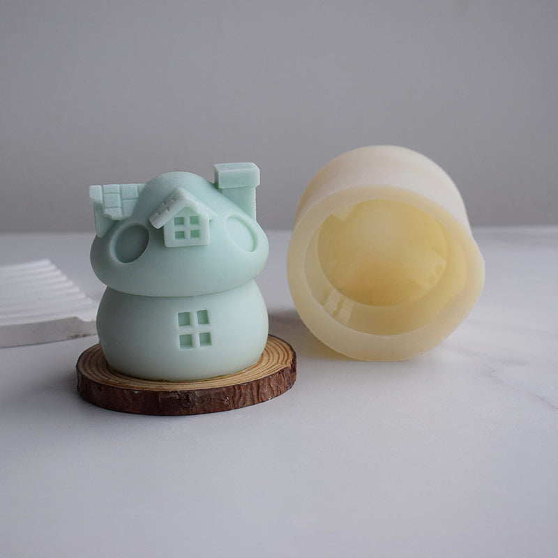Craft Magical Moments with Adorable Mushroom House Candle Moulds - Gift Enchantment! Candles Moulds