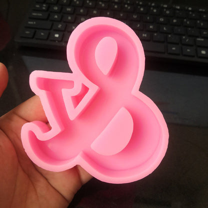 Craft Personalized Resin Art with 26 English Letters Silicone Moulds Candles Moulds