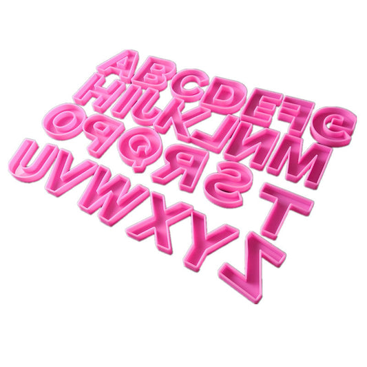 Craft Personalized Resin Art with 26 English Letters Silicone Moulds Candles Moulds
