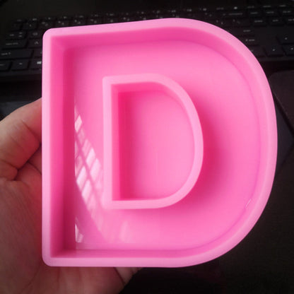 Craft Personalized Resin Art with 26 English Letters Silicone Moulds Candles Moulds