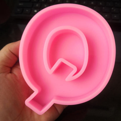 Craft Personalized Resin Art with 26 English Letters Silicone Moulds Candles Moulds