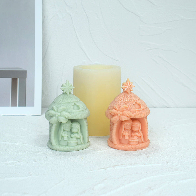 Craft Sacred Candles with Holy Family Baby Jesus Silicone Mould - Buy Now Candles Moulds