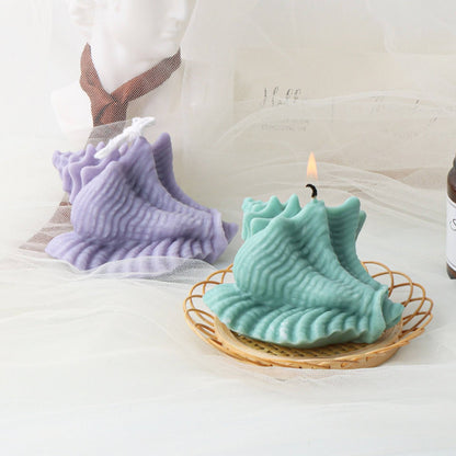 Craft Serenity at Home with Our Conch Candle Silicone Mould - Embrace Oceanic Tranquility! Candles Moulds