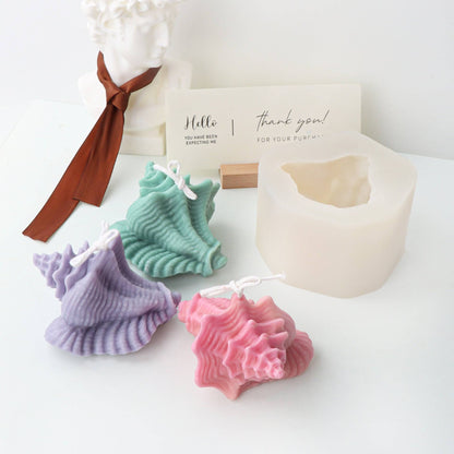 Craft Serenity at Home with Our Conch Candle Silicone Mould - Embrace Oceanic Tranquility! Candles Moulds
