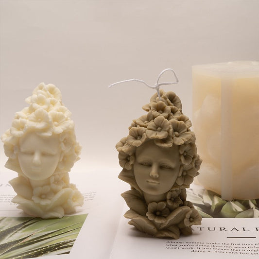 Craft Tranquility: Create Floral Aromatherapy Candles with the Fairy Flower Girl Mould Candles Moulds