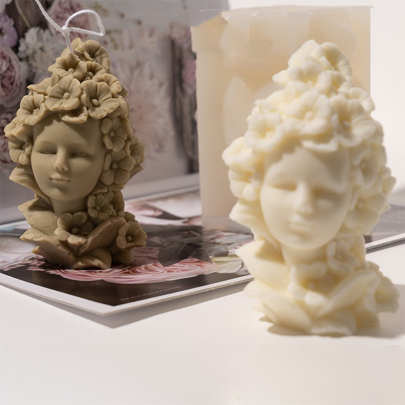 Craft Tranquility: Create Floral Aromatherapy Candles with the Fairy Flower Girl Mould Candles Moulds
