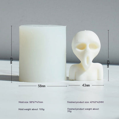 Craft Unique Alien Candles | 3D Horror Alien Candle Moulds - Halloween DIY Candles Moulds