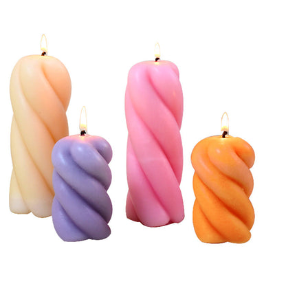 Craft Unique Candles with Vortex Pillar Silicone Mould Candles Moulds