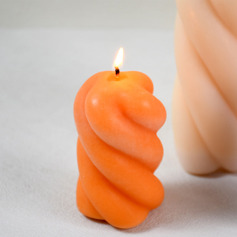 Craft Unique Candles with Vortex Pillar Silicone Mould Candles Moulds