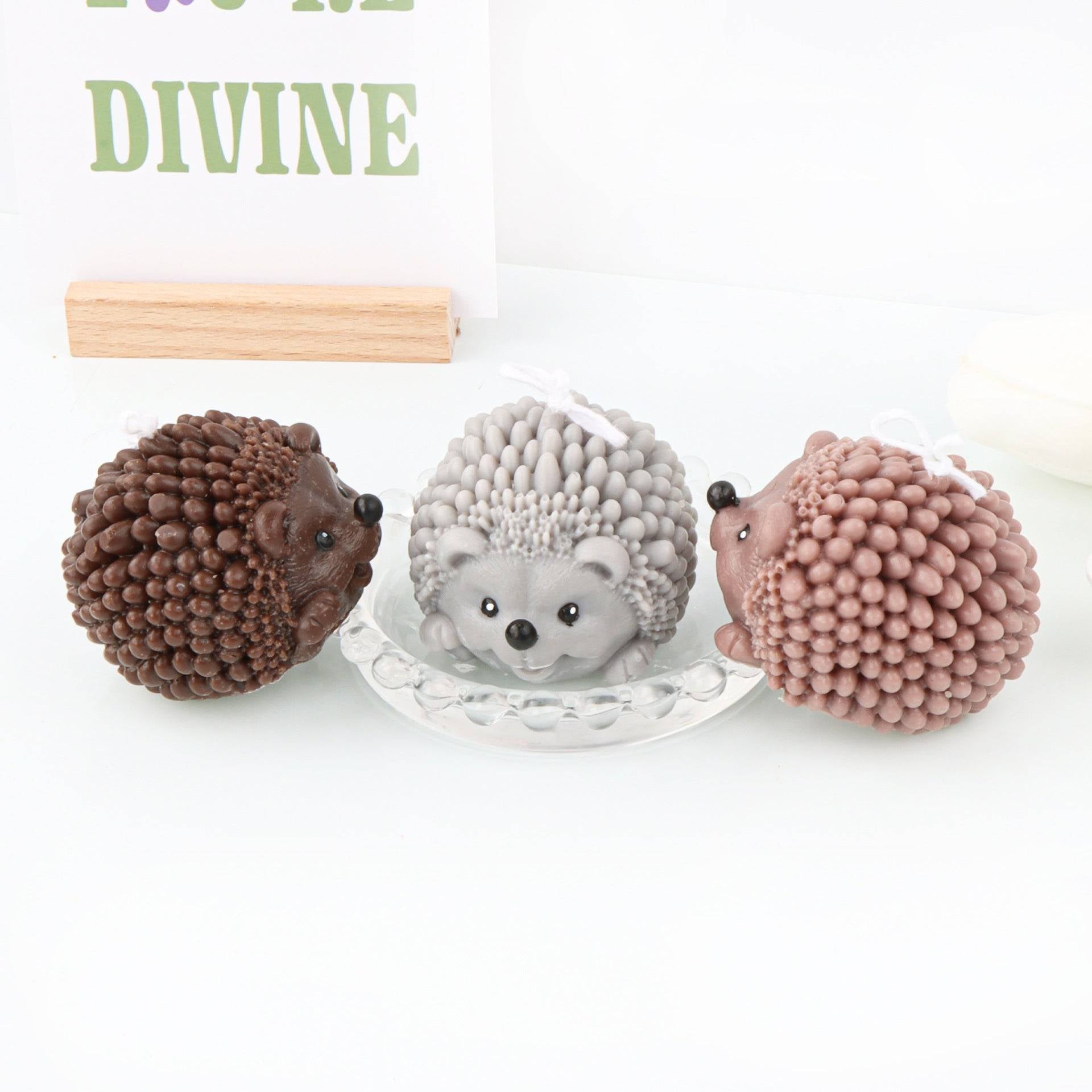 Craft Your Own Hedgehog Candles - Hedgehog Silicone Mould Candles Moulds