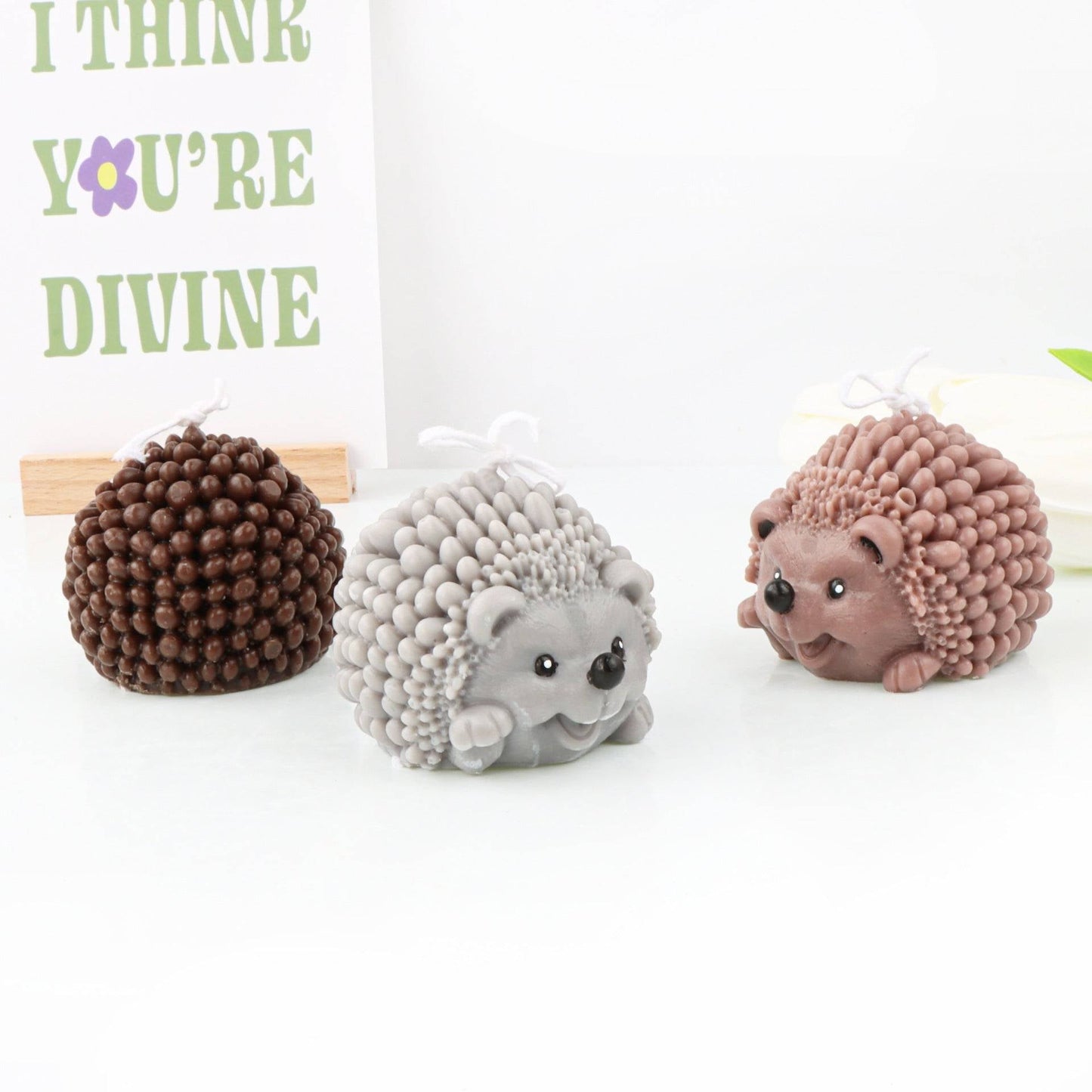 Craft Your Own Hedgehog Candles - Hedgehog Silicone Mould Candles Moulds