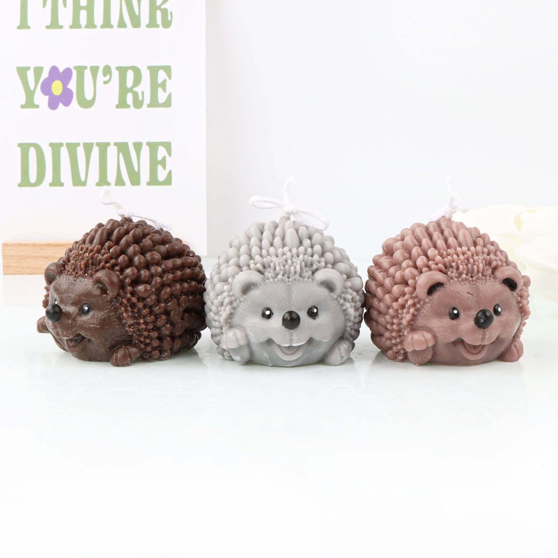 Craft Your Own Hedgehog Candles - Hedgehog Silicone Mould Candles Moulds