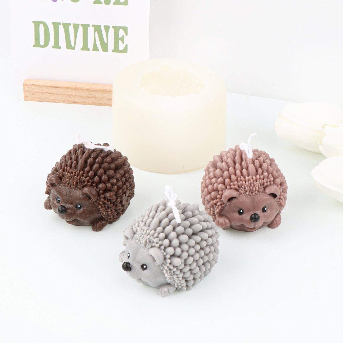Craft Your Own Hedgehog Candles - Hedgehog Silicone Mould Candles Moulds