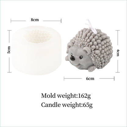Craft Your Own Hedgehog Candles - Hedgehog Silicone Mould Candles Moulds
