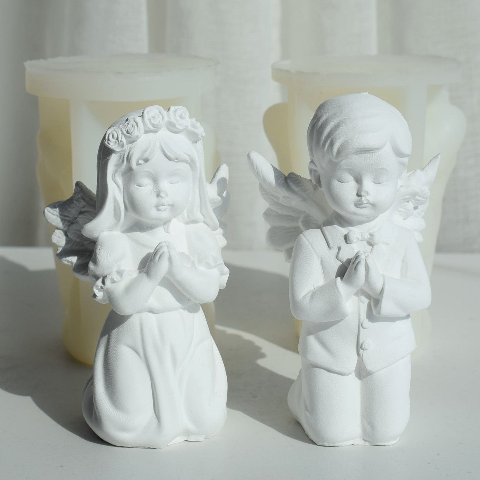 Create Divine Aromatherapy Candles with our Prayer Angel Silicone Mould Candles Moulds