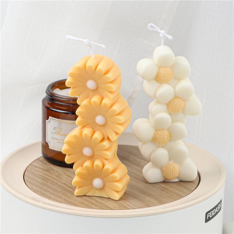 Create a Heartfelt Ambience with Stacked Love Scented Candle Moulds Candles Moulds