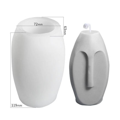 Creative Face Silicone Candle Mould Irregular Shape Candles Moulds