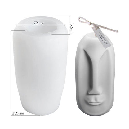 Creative Face Silicone Candle Mould Irregular Shape Candles Moulds