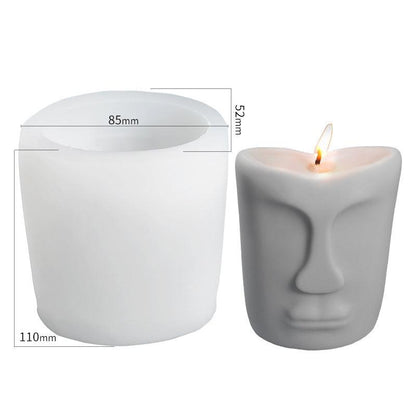 Creative Face Silicone Candle Mould Irregular Shape Candles Moulds