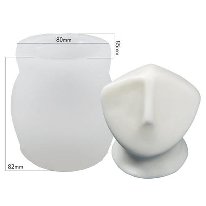 Creative Face Silicone Candle Mould Irregular Shape Candles Moulds