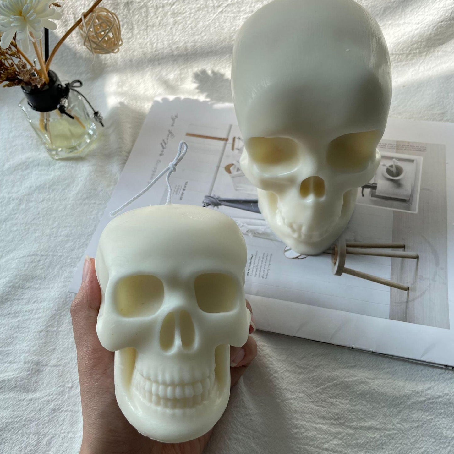 Creative Skull Candle Silicone Mould Candles Moulds