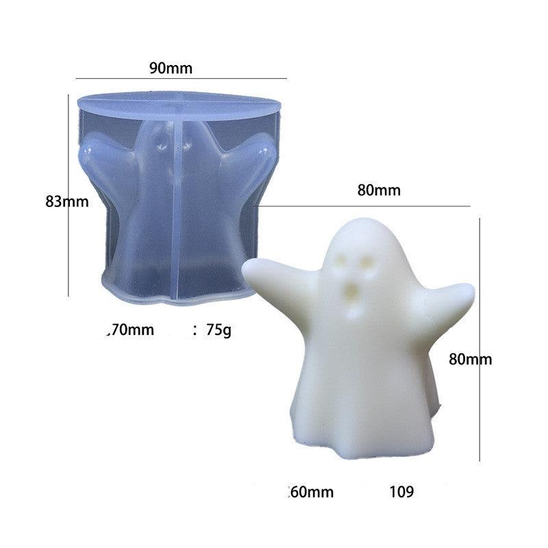 Cute Ghost Halloween Scented Candle Silicone Mould Candles Moulds