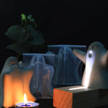 Cute Ghost Halloween Scented Candle Silicone Mould Candles Moulds