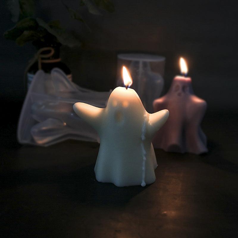 Cute Ghost Halloween Scented Candle Silicone Mould Candles Moulds