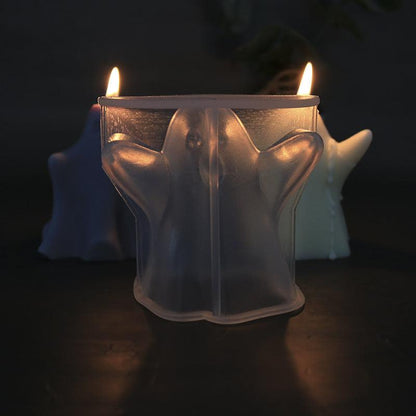 Cute Ghost Halloween Scented Candle Silicone Mould Candles Moulds