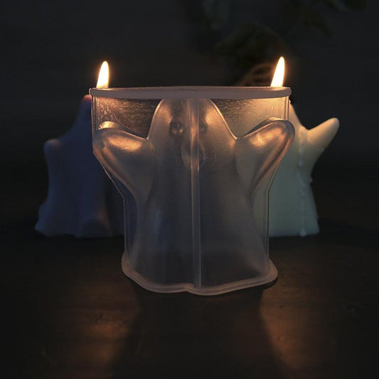 Cute Ghost Halloween Scented Candle Silicone Mould Candles Moulds