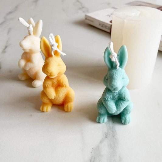 Cute Rabbit Home Decoration Scented Bunny Candle Mould Candles Moulds