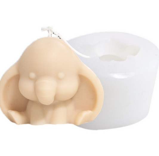 Cuter Alternative to Traditional Candles: Baby Elephant Silicone Mould for DIY Lovers Candles Moulds