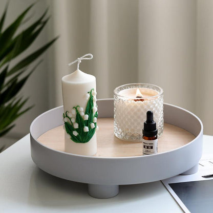 Cylindrical Lily of the Valley Candle Mould