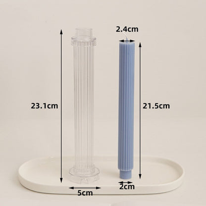 DIY Aromatherapy Candle Spiral Long Rod Acrylic Mould Candles Moulds