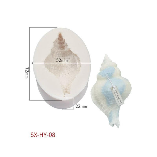 DIY Ocean Series Shell Candle Silicone Mould Candles Moulds