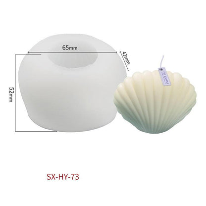 DIY Ocean Series Shell Candle Silicone Mould Candles Moulds