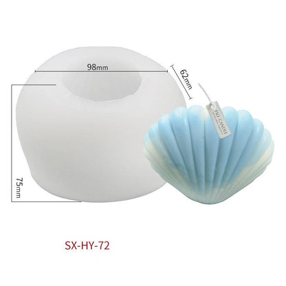 DIY Ocean Series Shell Candle Silicone Mould Candles Moulds