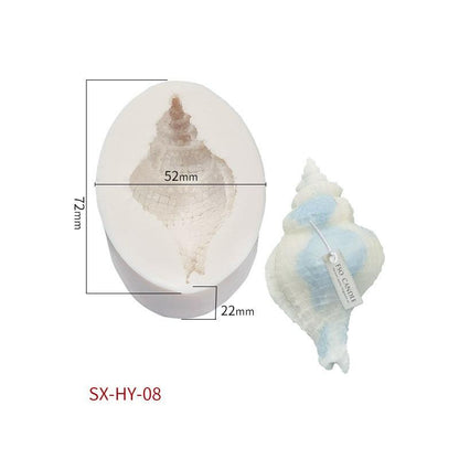 DIY Ocean Series Shell Candle Silicone Mould Candles Moulds