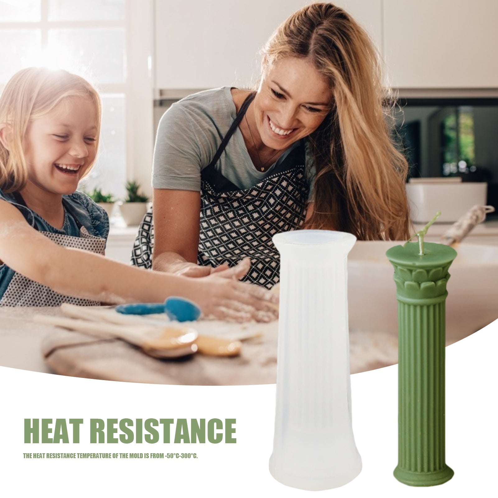 DIY Roman Column Silicone Candle Mould Candles Moulds