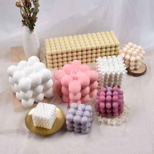 DIY Rubik's Cube Candle Mould - 15 Ball Rectangle & Square Enlarged Cube for Aromatherapy Candles Candles Moulds