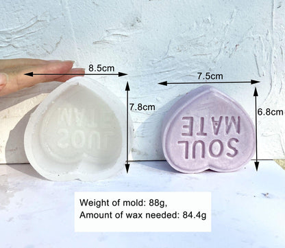 Design Custom Love-Themed Candles: DIY Valentine's Day Silicone Candle Mould Candles Moulds