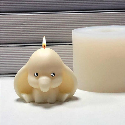 Diy Baby Elephant Candle Silicone Mould Candles Moulds